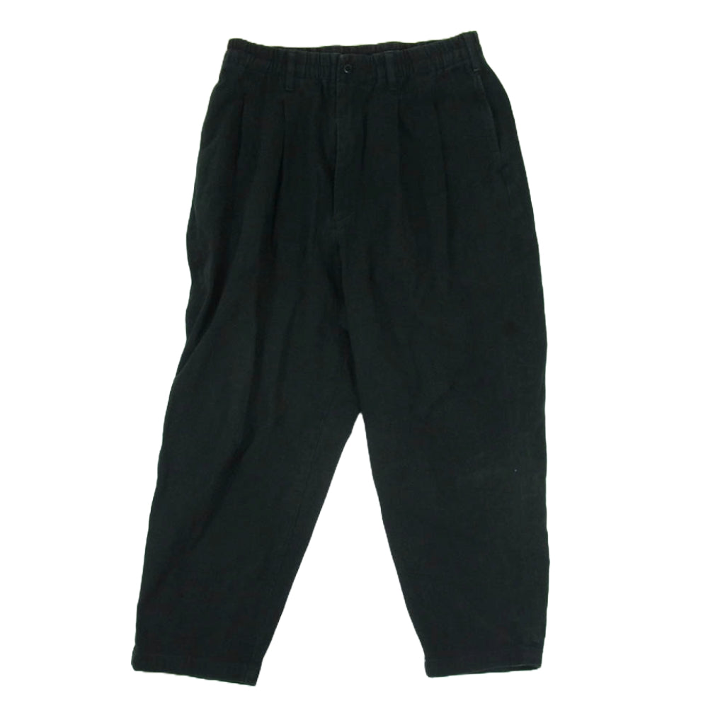 COOTIE クーティー 19AW CTE-19A106 Rough Twill 2 Tuck Tapered Easy Pants 2タック イージー テーパード パンツ ブラック系 S【中古】