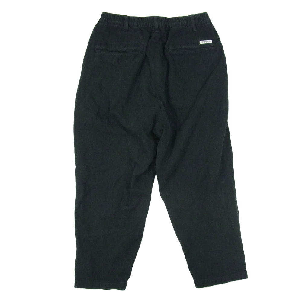 COOTIE クーティー 19AW CTE-19A106 Rough Twill 2 Tuck Tapered Easy Pants 2タック イージー テーパード パンツ ブラック系 S【中古】