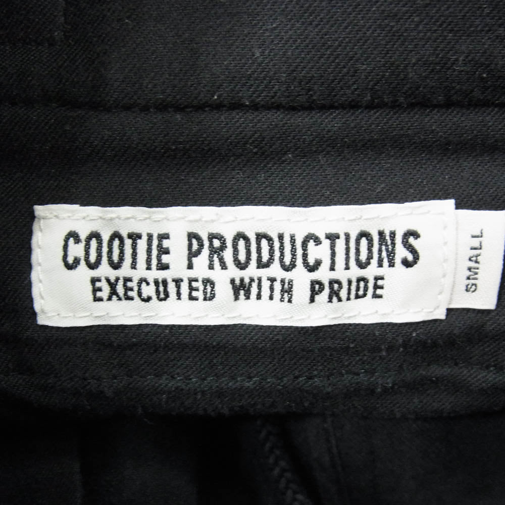 COOTIE クーティー 19AW CTE-19A106 Rough Twill 2 Tuck Tapered Easy Pants 2タック イージー テーパード パンツ ブラック系 S【中古】