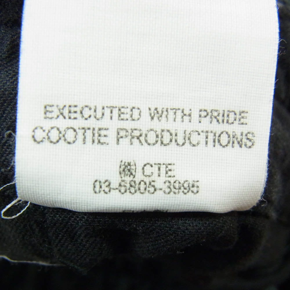 COOTIE クーティー 19AW CTE-19A106 Rough Twill 2 Tuck Tapered Easy Pants 2タック イージー テーパード パンツ ブラック系 S【中古】