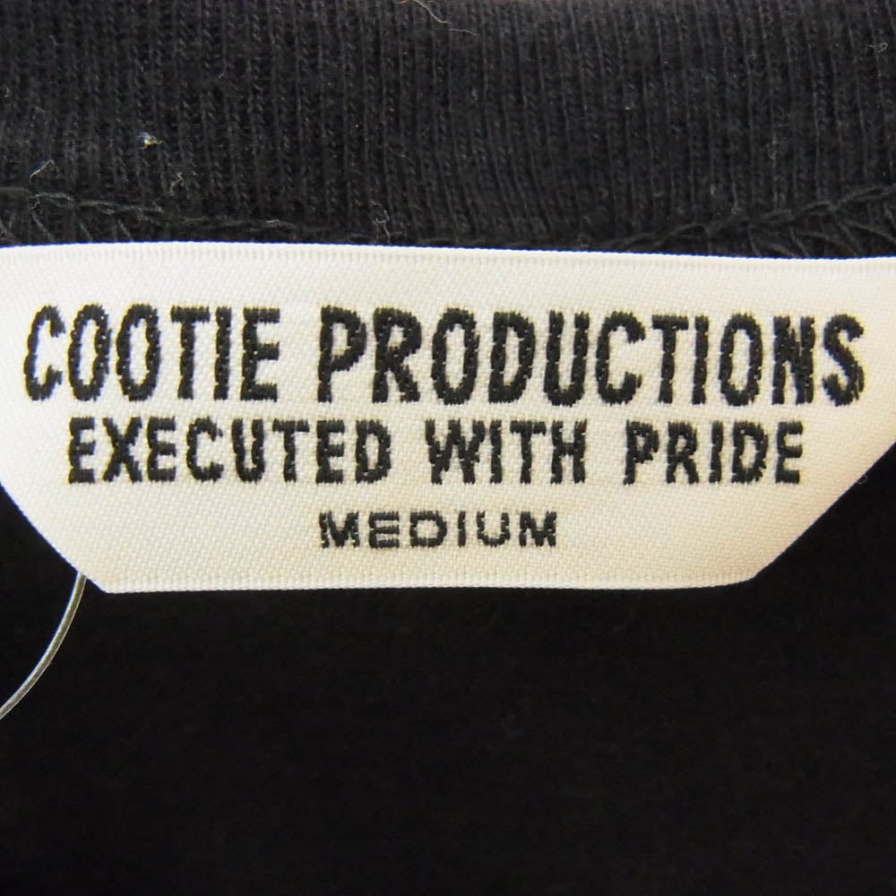COOTIE クーティー 23SS CTE-23S336 Embroidery Oversized S/S Tee 刺繍 オーバーサイズ 半袖 Tシャツ ブラック系 M【中古】