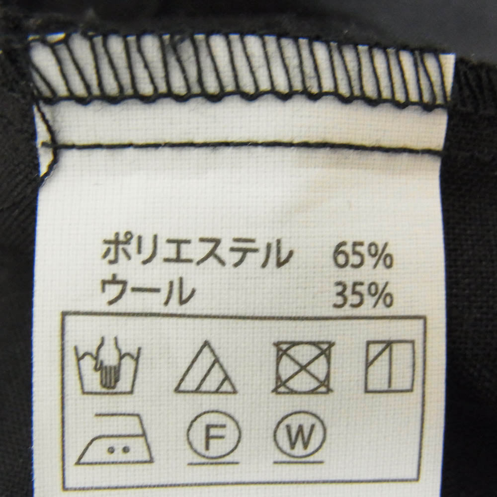 COOTIE クーティー 22AW T/W Work L/S Shirt ウォッシャブルTWウール ロングスリーブ ワーク シャツ ブラック系 M【中古】