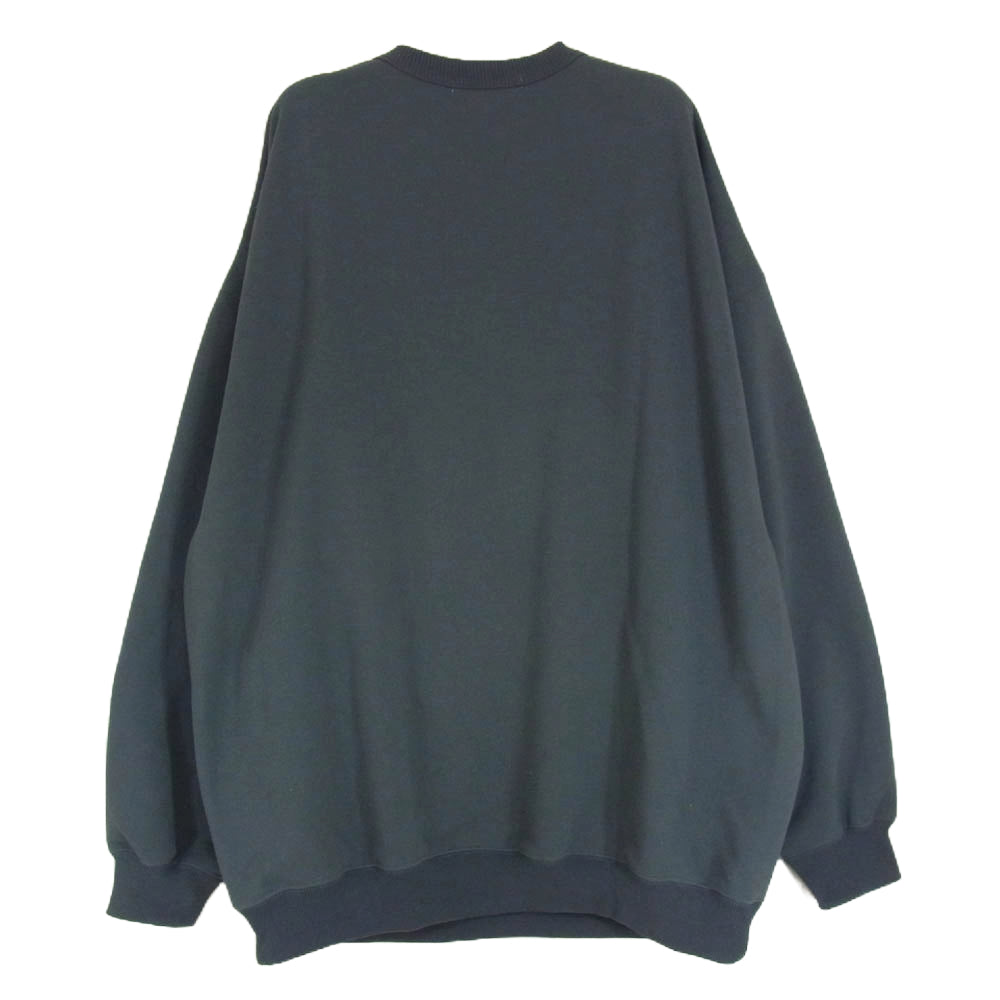 COOTIE クーティー 22SS Dry Tech Sweat Crew 胸元 ロゴ プリント スウェット チャコール系 M【中古】