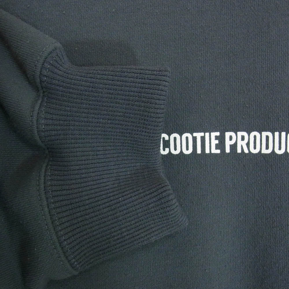 COOTIE クーティー 22SS Dry Tech Sweat Crew 胸元 ロゴ プリント スウェット チャコール系 M【中古】
