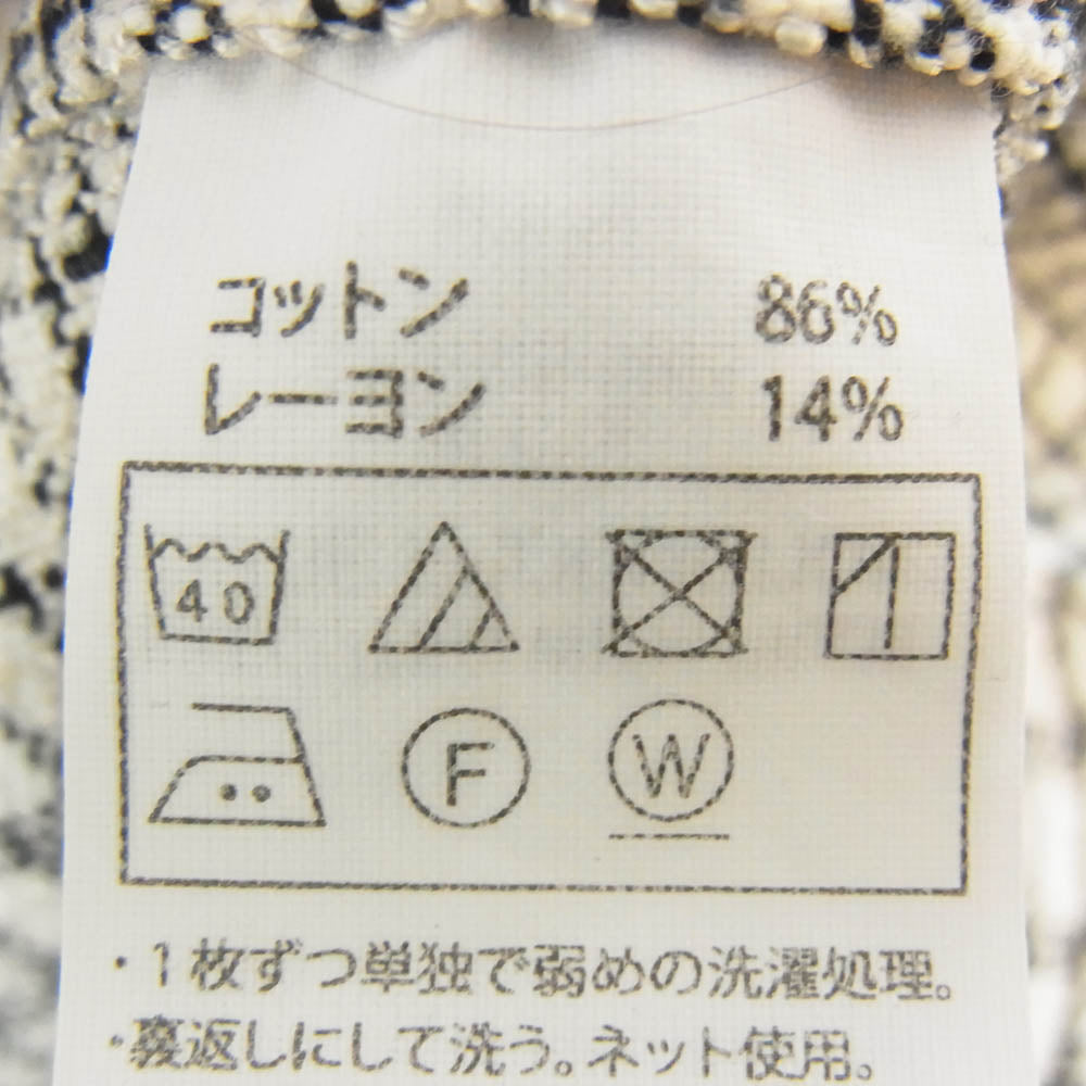 COOTIE クーティー 22AW CTE-22A403 Ombre Check Open Collar Pullover L/S Shirt オンブレチェック オープンカラー プルオーバー 長袖シャツ ブラック系 M【中古】