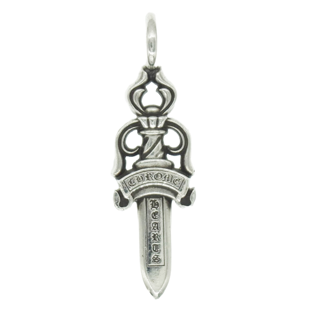 CHROME HEARTS クロムハーツ（原本有） DOUBLE DAGGE ダブルダガー ペンダントトップ シルバー系【中古】