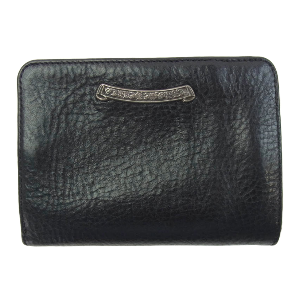CHROME HEARTS クロムハーツ（原本有） JOEY ジョーイ レザーウォレット 2つ折り財布 ブラック系【中古】