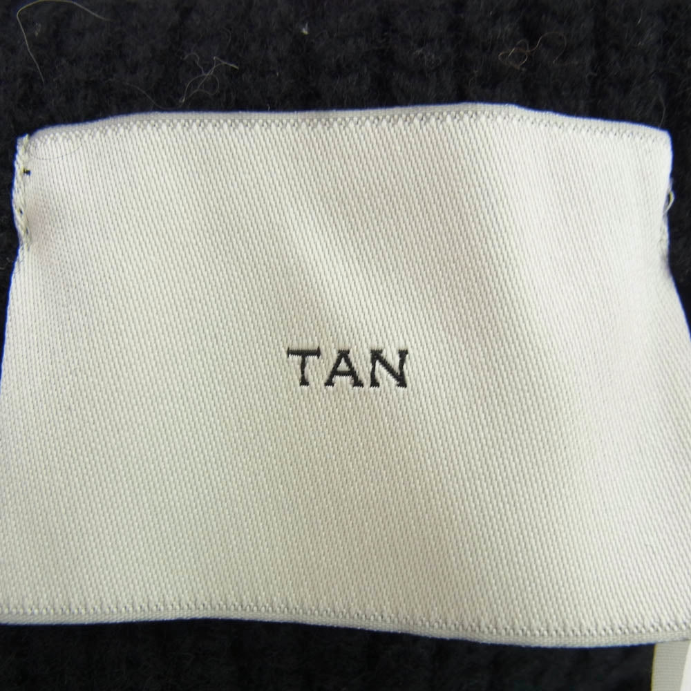 タン 18AW TN18AW003 日本製 LAMBS CAMISOLE ラムズ キャミソール ニット ビスチェ ブラック系 F【中古】