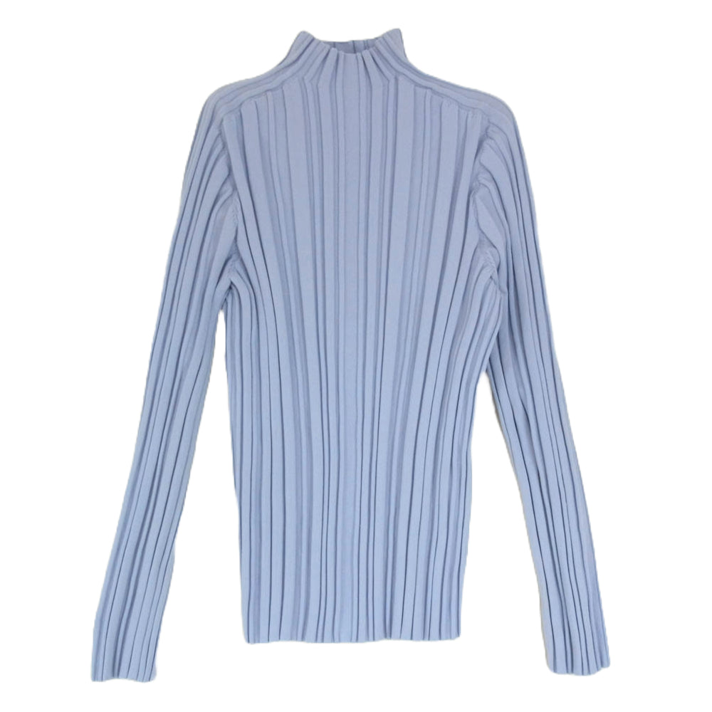 ISSEY MIYAKE イッセイミヤケ PP43KK831 PLANET KNIT ハイネック プリーツ ニット ブルー系 ブルー系 サイズ表記無【中古】