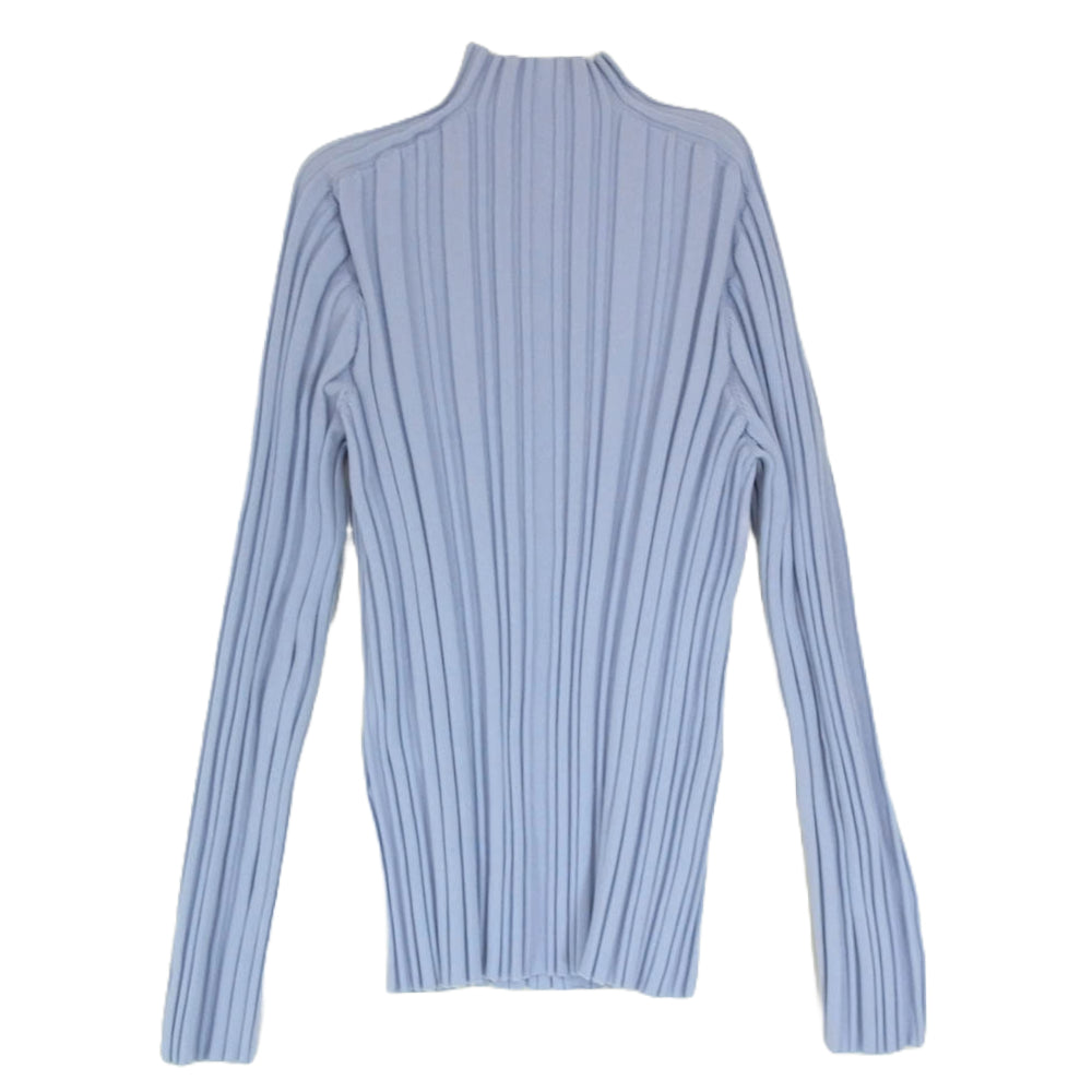 ISSEY MIYAKE イッセイミヤケ PP43KK831 PLANET KNIT ハイネック プリーツ ニット ブルー系 ブルー系 サイズ表記無【中古】