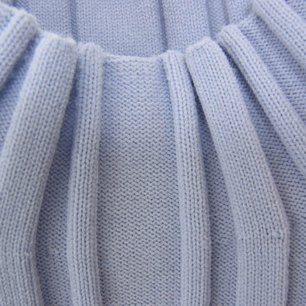 ISSEY MIYAKE イッセイミヤケ PP43KK831 PLANET KNIT ハイネック プリーツ ニット ブルー系 ブルー系 サイズ表記無【中古】