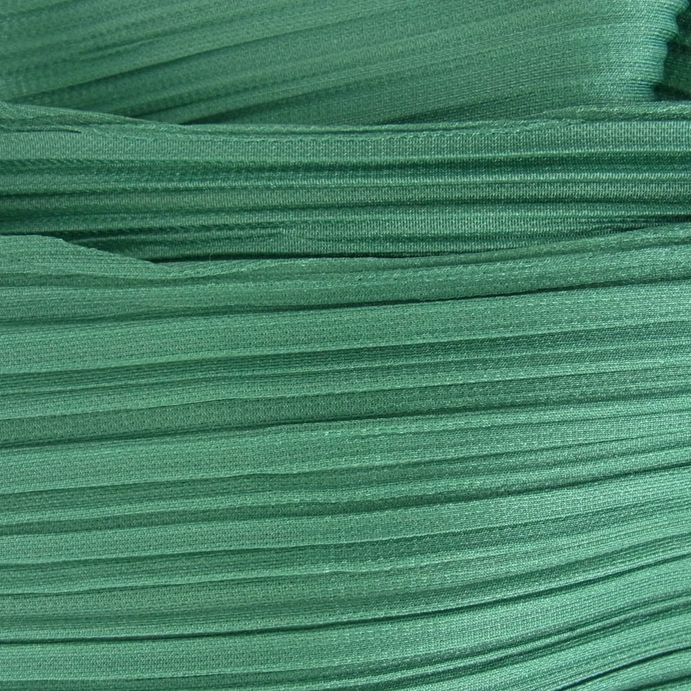 PLEATS PLEASE プリーツプリーズ イッセイミヤケ PP41JH464 プリーツ加工 CHILI PEPPERS DRESS 横プリーツ 変形 ロング ワンピース 半袖 グリーン系【中古】