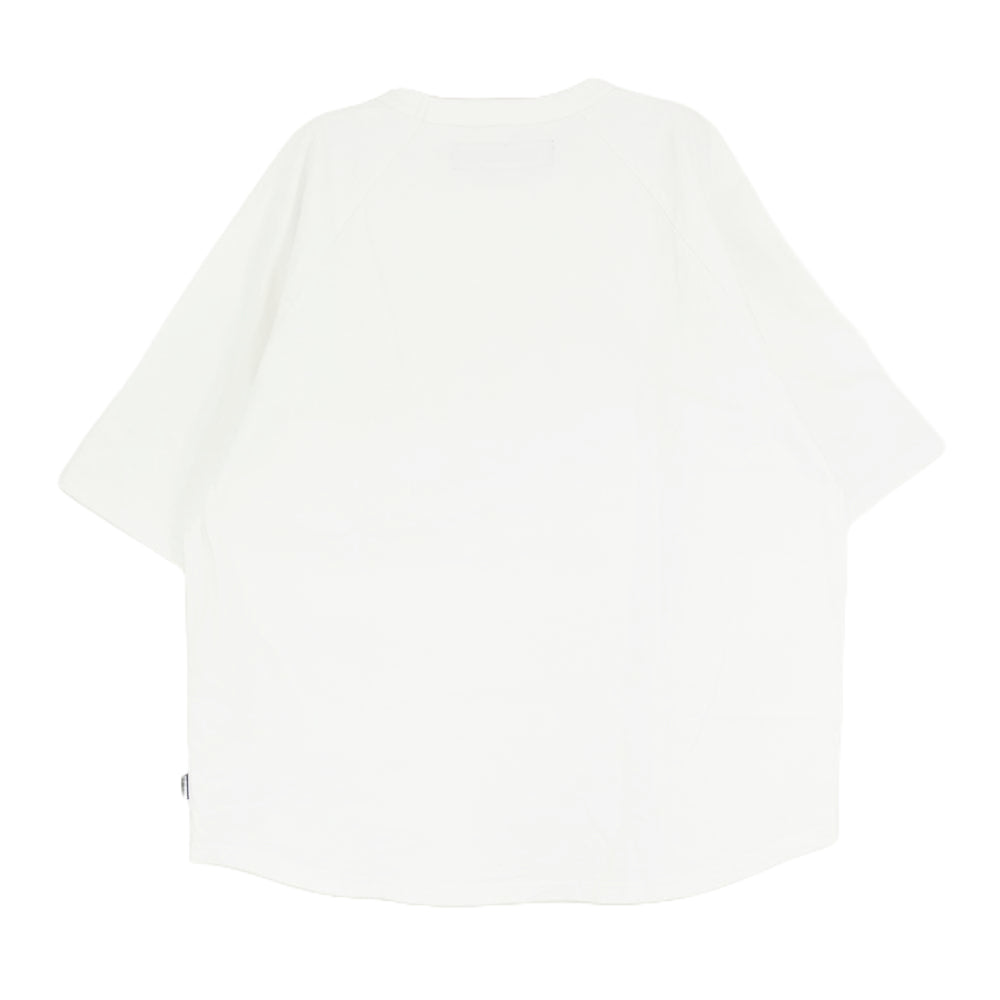 NEIGHBORHOOD ネイバーフッド 24SS × RUSSELL ATHLETIC ラッセルアスレティック フロントロゴプリント Tシャツ 半袖カットソー ホワイト系 M【中古】