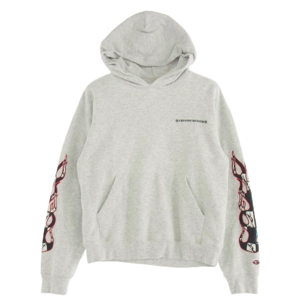 CHROME HEARTS クロムハーツ（原本無） 21SS × MATTY BOY PPO BRAIN HD PLVR マッティボーイ ブレイン プルオーバー フーディ パーカー グレー系 M【中古】