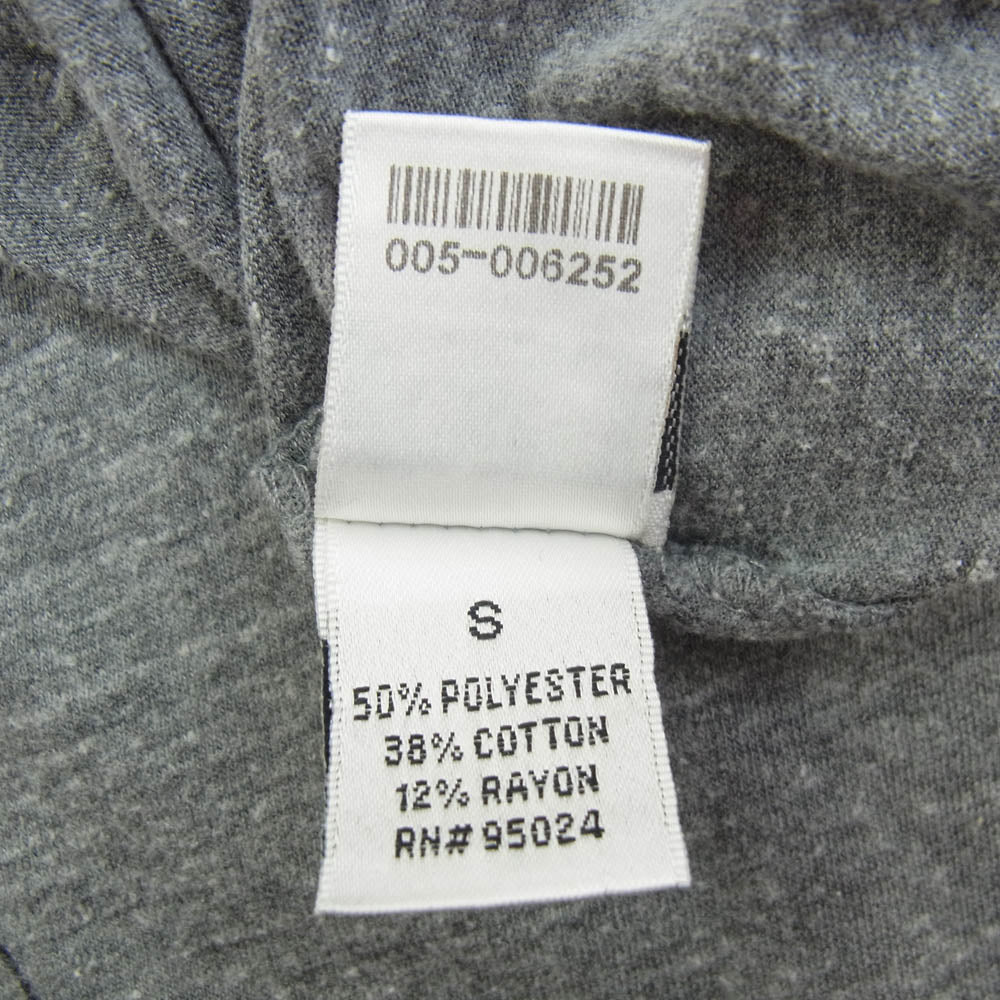 CHROME HEARTS クロムハーツ（原本無） AMERICAN FLAG アメリカンフラッグ ヘンリーネック ラグランスリーブ カットソー Tシャツ グレー系 ダークグレー系 S【中古】