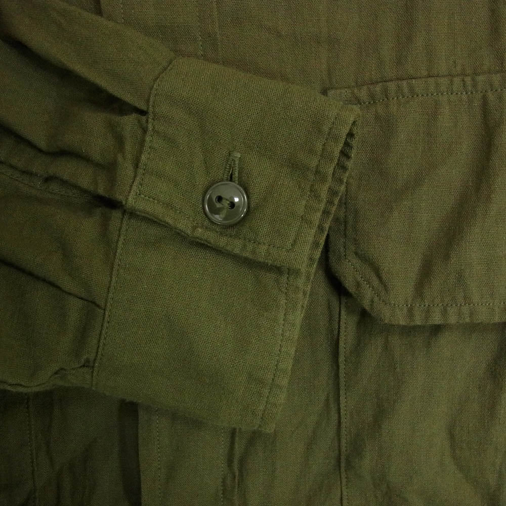 COMOLI コモリ 21SS T01-02011 ベタシャン CPO ロングスリーブ シャツ 長袖 カーキ系 3【中古】