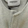 FEAR OF GOD フィアオブゴッド ESSENTIALS エッセンシャルズ THERMAL HENLEY サーマル ヘンリーネック ロングスリーブ カットソー グレー系 L【中古】