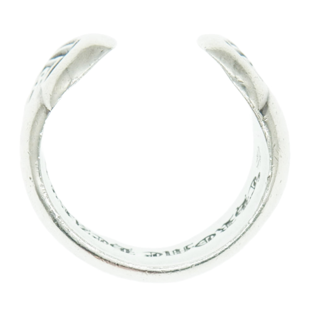 CHROME HEARTS クロムハーツ（原本無） SM SCROLL LABEL  スモール スクロールラベル リング シルバー系 約16号【中古】