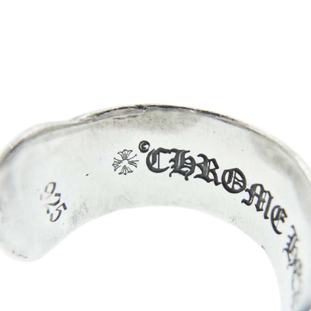 CHROME HEARTS クロムハーツ（原本無） SM SCROLL LABEL  スモール スクロールラベル リング シルバー系 約16号【中古】