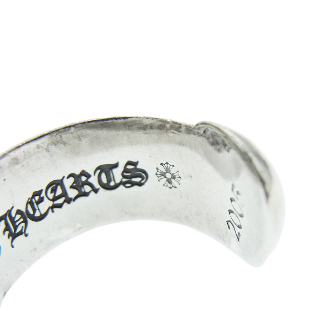 CHROME HEARTS クロムハーツ（原本無） SM SCROLL LABEL  スモール スクロールラベル リング シルバー系 約16号【中古】