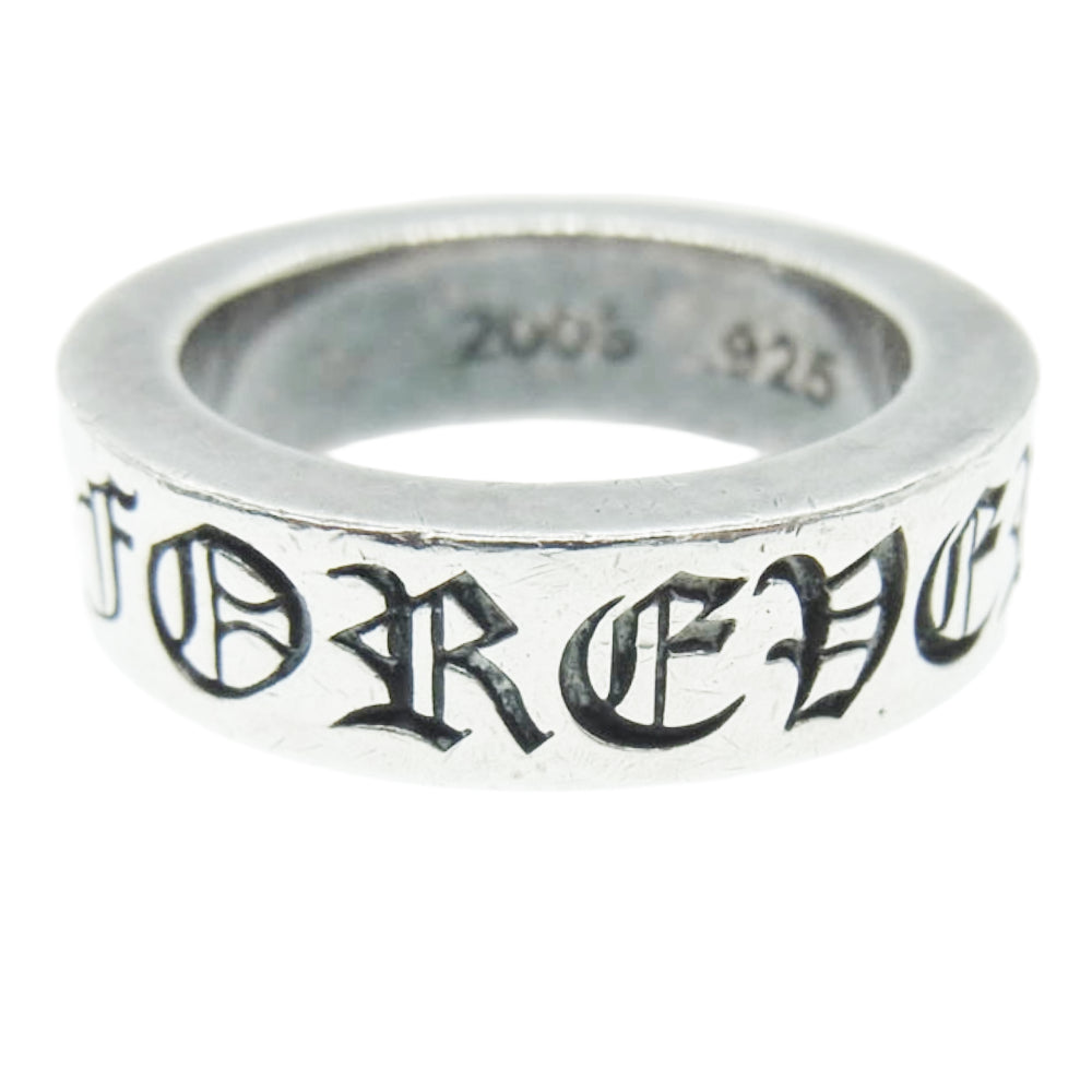 CHROME HEARTS クロムハーツ（原本無） 6mm SPACER FOREVER スペーサー フォーエバー リング シルバー系 12号【中古】