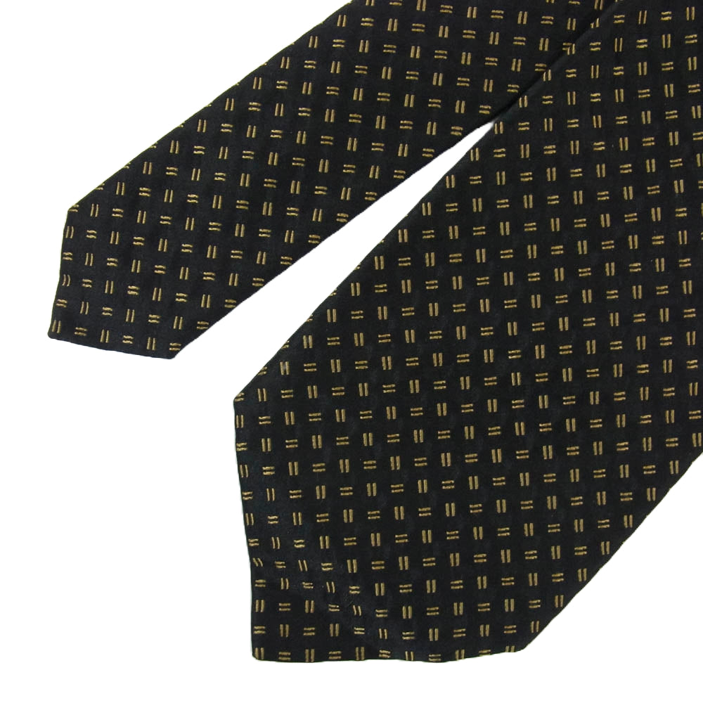 PRADA プラダ シルク100% ネクタイ ブラック系【美品】【中古】