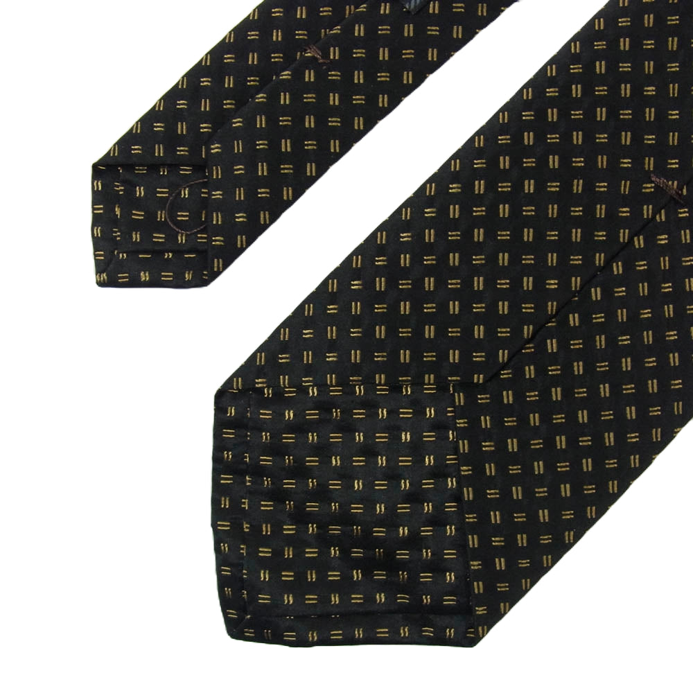 PRADA プラダ シルク100% ネクタイ ブラック系【美品】【中古】