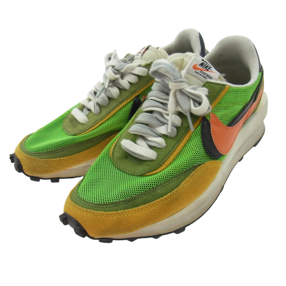 NIKE ナイキ BV0073-300 × Sacai サカイ LD WAFFLE ワッフル ローカットスニーカー ライトグリーン系 マルチカラー系 27cm【中古】