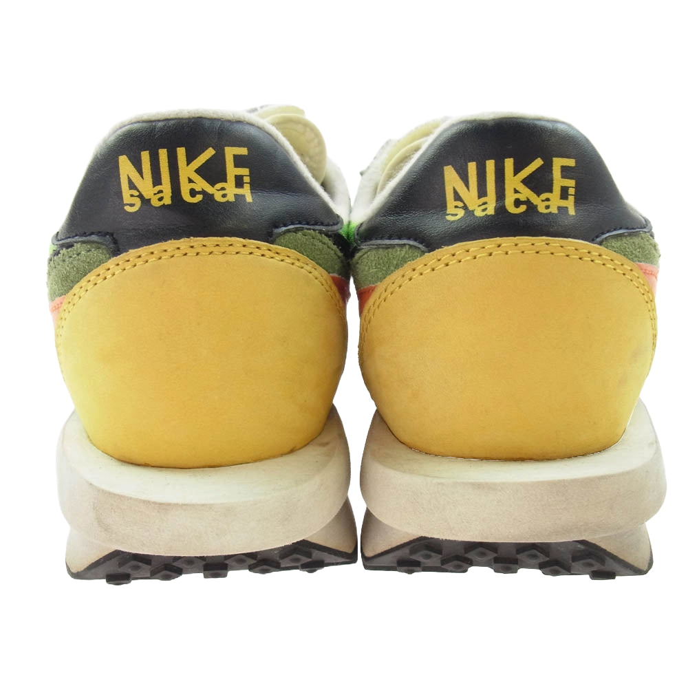NIKE ナイキ BV0073-300 × Sacai サカイ LD WAFFLE ワッフル ローカットスニーカー ライトグリーン系 マルチカラー系 27cm【中古】