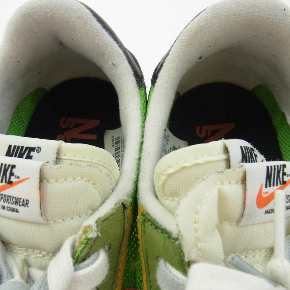 NIKE ナイキ BV0073-300 × Sacai サカイ LD WAFFLE ワッフル ローカットスニーカー ライトグリーン系 マルチカラー系 27cm【中古】