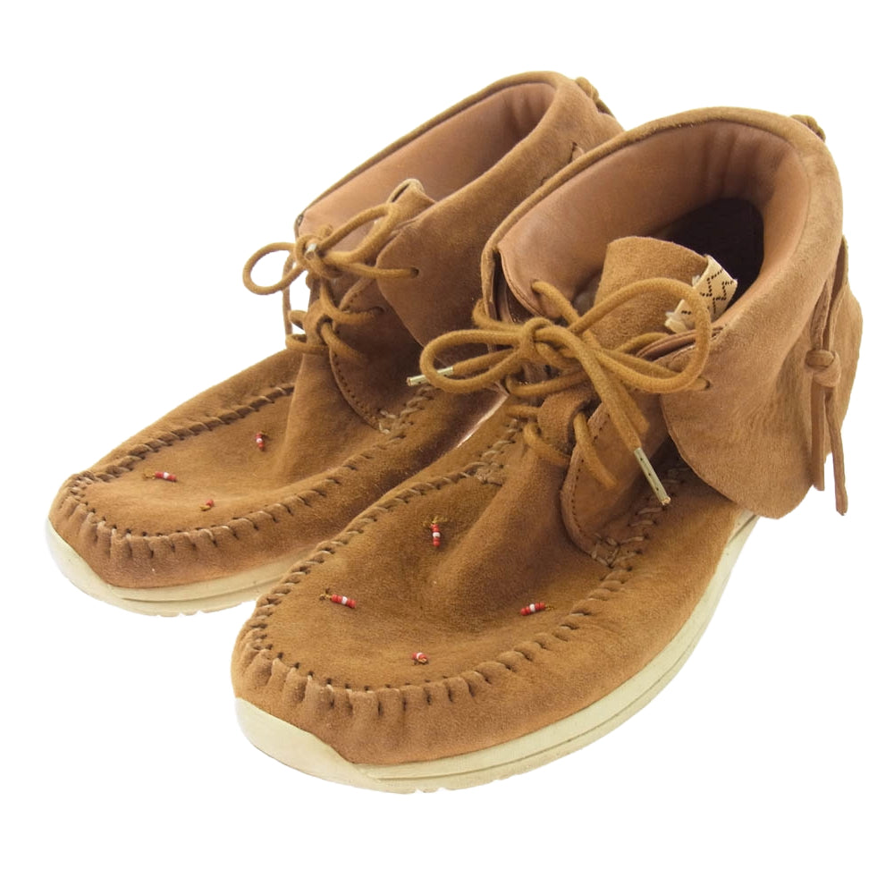 VISVIM ビズビム FBT LHAMO-FOLK ラモ フォーク スエード モカシン シューズ ブラウン系 US9【中古】