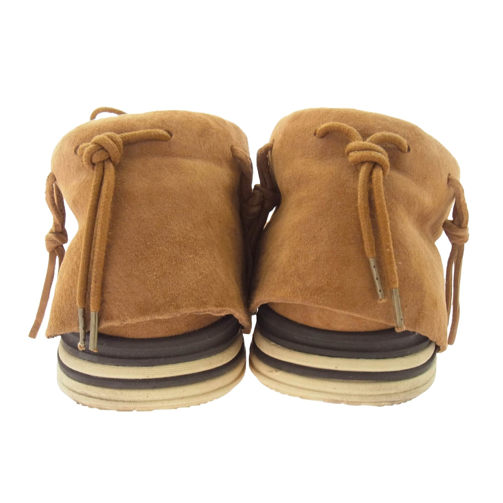 VISVIM ビズビム FBT LHAMO-FOLK ラモ フォーク スエード モカシン シューズ ブラウン系 US9【中古】