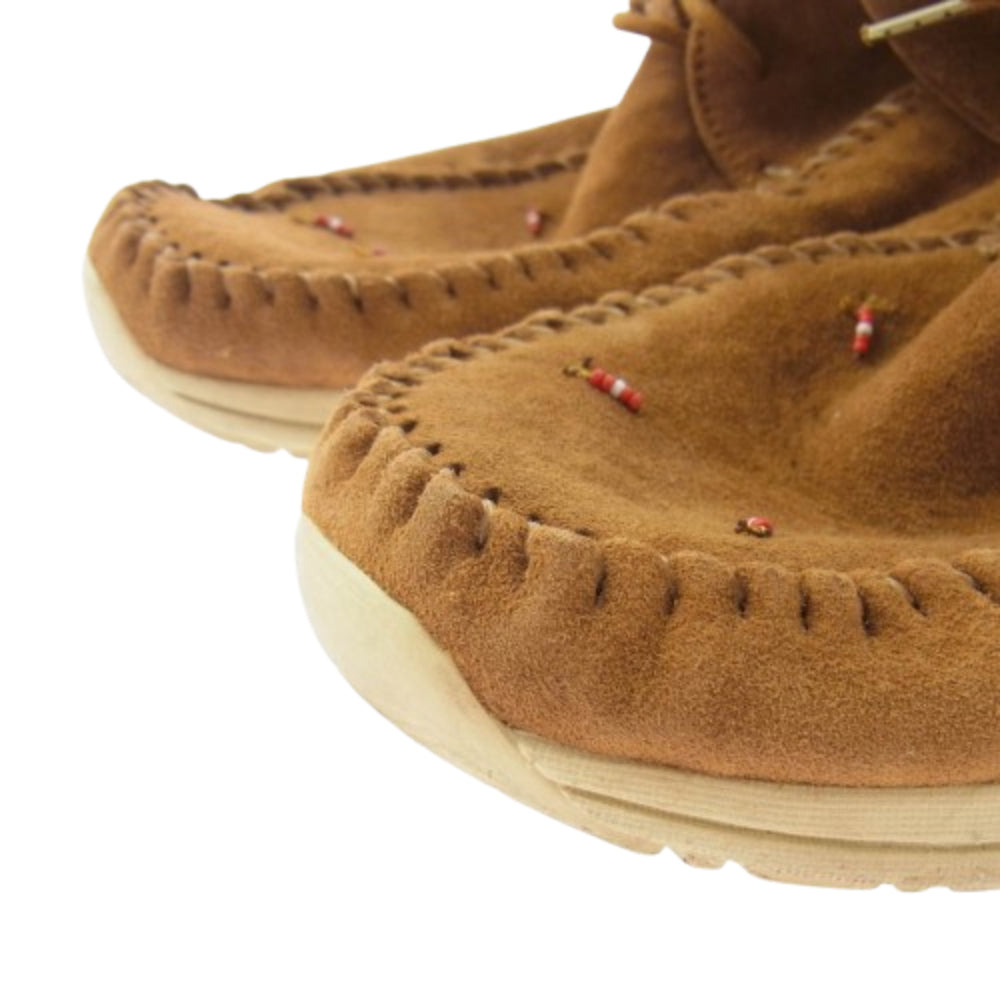 VISVIM ビズビム FBT LHAMO-FOLK ラモ フォーク スエード モカシン シューズ ブラウン系 US9【中古】