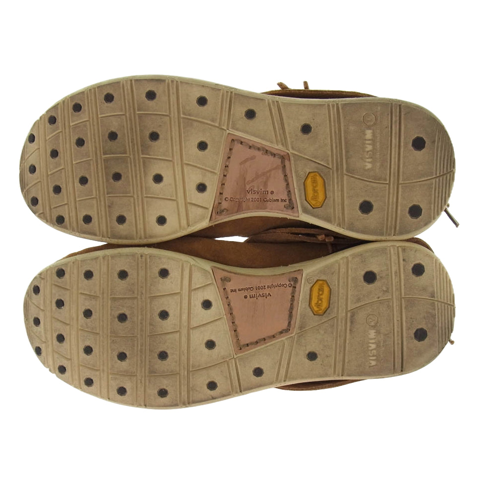 VISVIM ビズビム FBT LHAMO-FOLK ラモ フォーク スエード モカシン シューズ ブラウン系 US9【中古】
