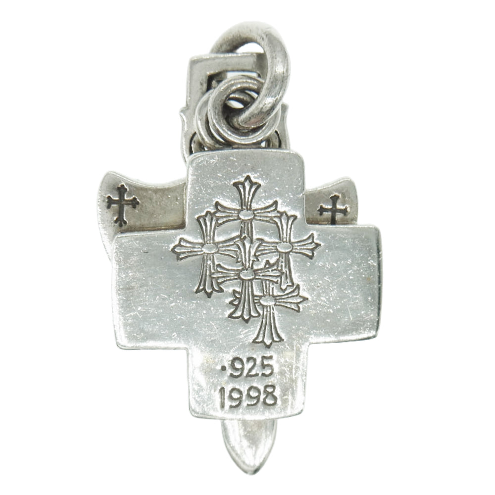 CHROME HEARTS クロムハーツ（原本無） 3 TRINKETS オールド 3トリンケッツ ペンダントトップ シルバー系【中古】