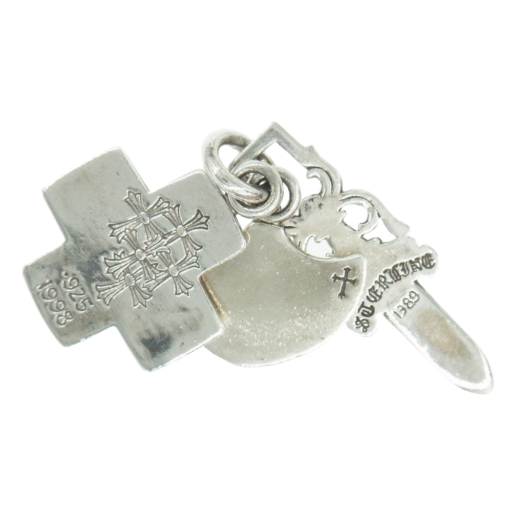 CHROME HEARTS クロムハーツ（原本無） 3 TRINKETS オールド 3トリンケッツ ペンダントトップ シルバー系【中古】