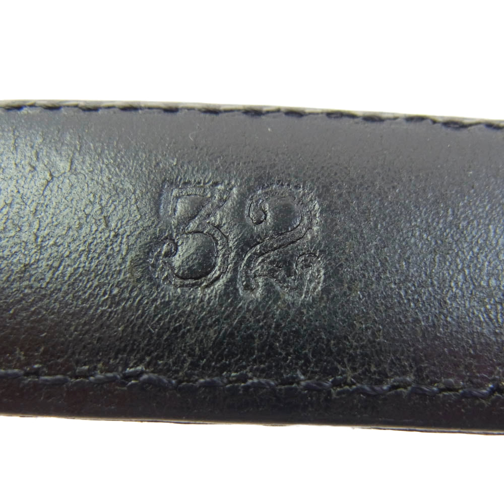 CHROME HEARTS クロムハーツ（原本無） 1.0 CLASSIC 3PC クラシック 3ピース レザー ベルト ブラック系 シルバー系 32【中古】