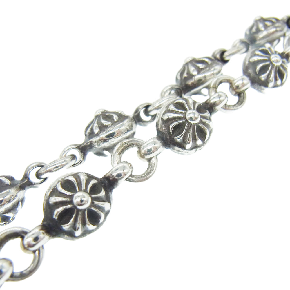CHROME HEARTS クロムハーツ（原本無） 22inch #1 CRSBL CHN SML CH SCRS クロスボールチェーン スモールCHクロス ネックレス 22インチ シルバー系【中古】