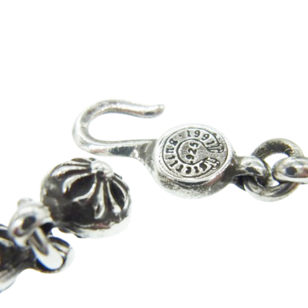 CHROME HEARTS クロムハーツ（原本無） 22inch #1 CRSBL CHN SML CH SCRS クロスボールチェーン スモールCHクロス ネックレス 22インチ シルバー系【中古】