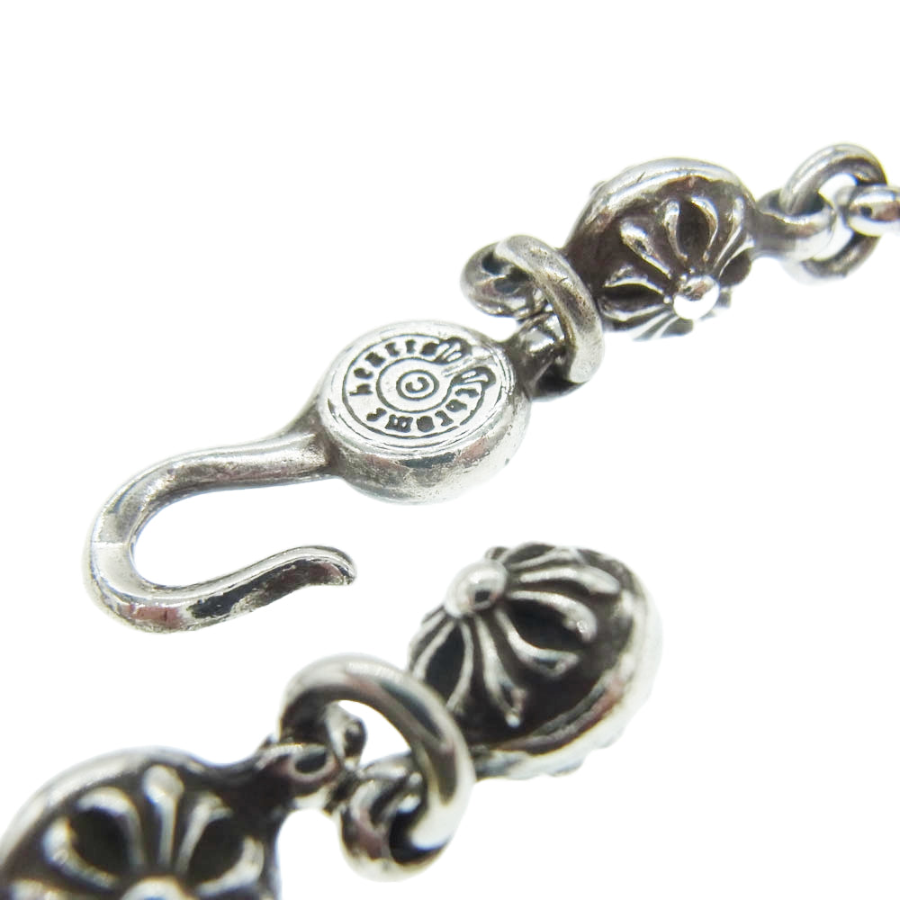 CHROME HEARTS クロムハーツ（原本無） 22inch #1 CRSBL CHN SML CH SCRS クロスボールチェーン スモールCHクロス ネックレス 22インチ シルバー系【中古】