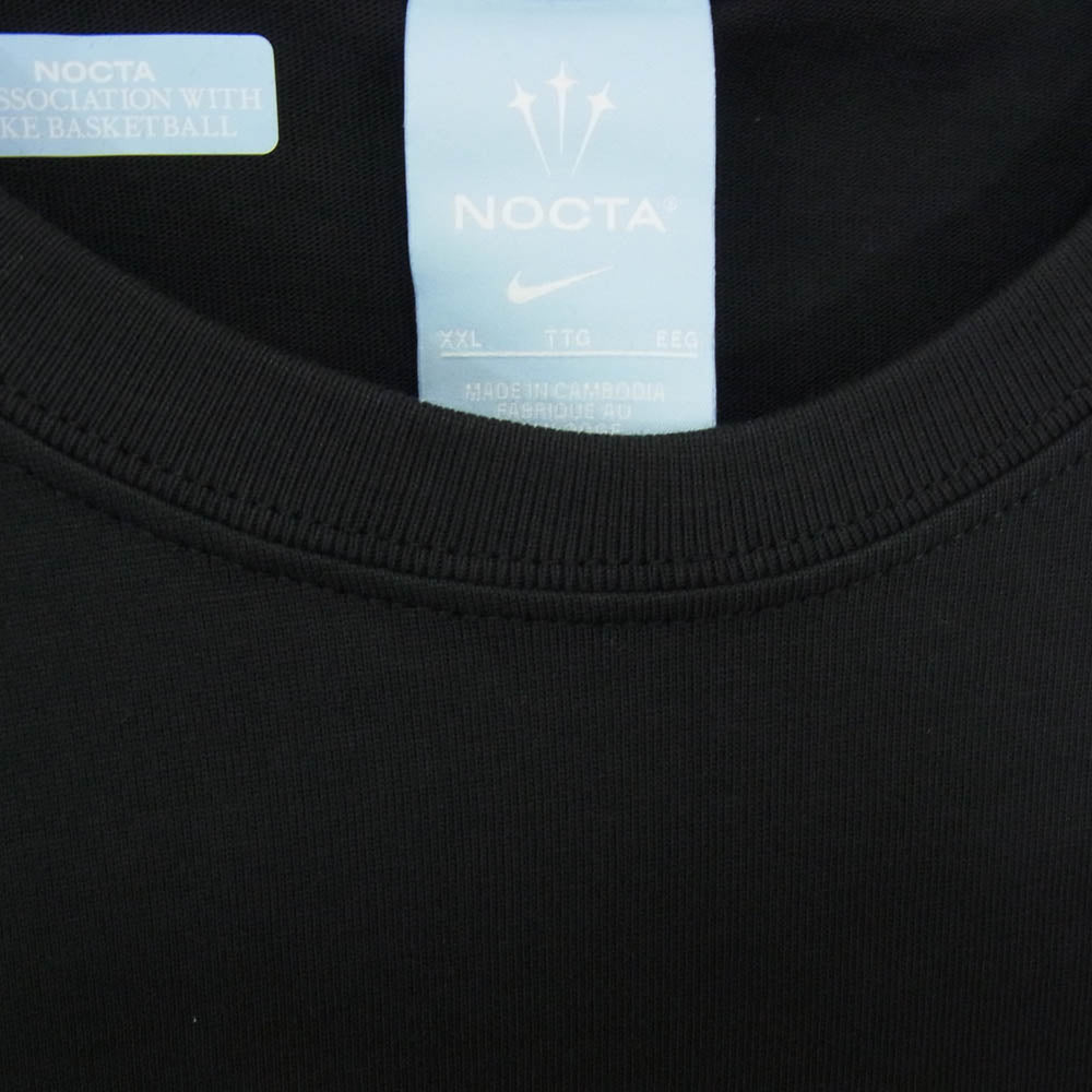 NIKE ナイキ DM1724-010 NOCTA BASKETBALL T-shirt プリント Tシャツ 黒系 ブラック系 XXL【新古品】【未使用】【中古】
