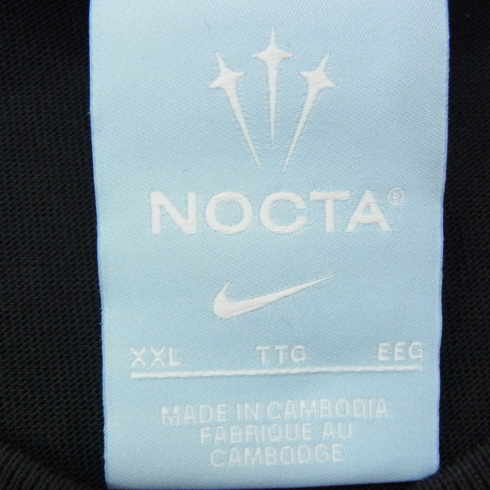 NIKE ナイキ DM1724-010 NOCTA BASKETBALL T-shirt プリント Tシャツ 黒系 ブラック系 XXL【新古品】【未使用】【中古】