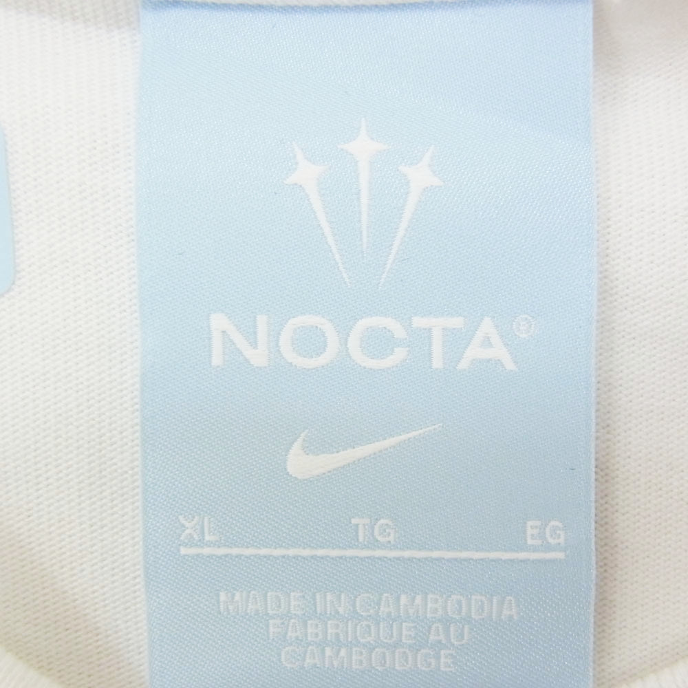 NIKE ナイキ DM1724-100 NOCTA BASKETBALL T-shirt プリント Tシャツ 白系 ホワイト系 XL【新古品】【未使用】【中古】