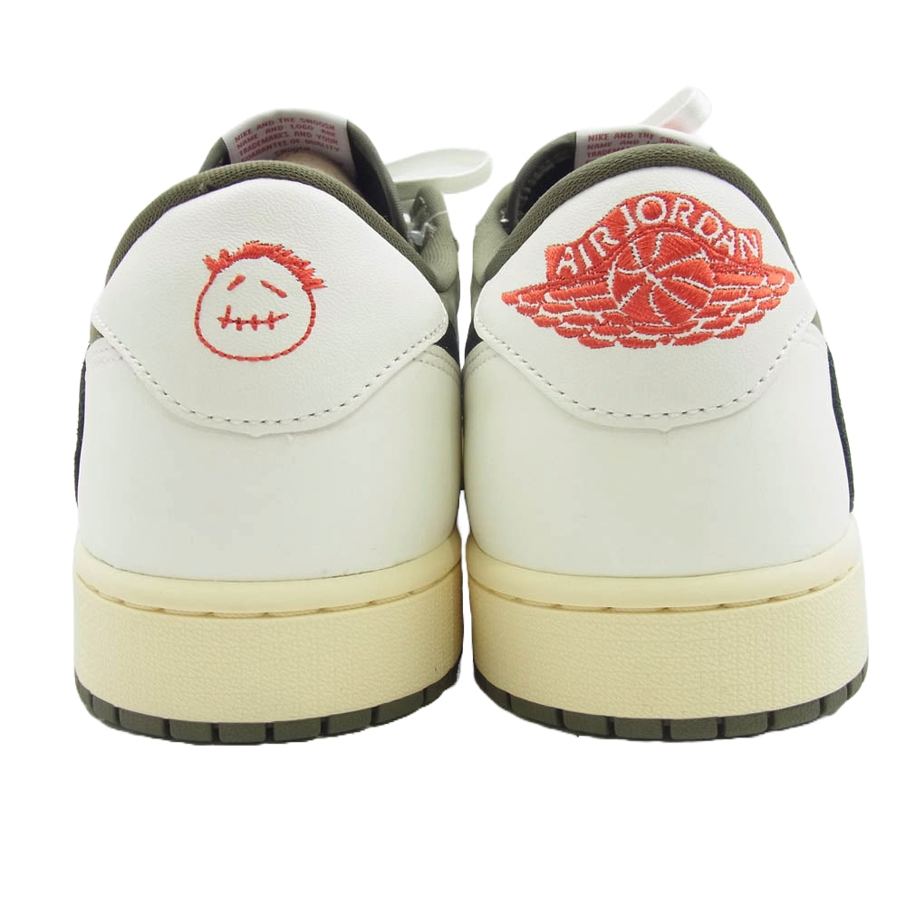 NIKE ナイキ DM7866-200 × Travis Scott フェイクバスターズ鑑定済 Air Jordan 1 Low OG SP トラヴィススコット エアジョーダン1 ロー スニーカー カーキ系 30.5cm【新古品】【未使用】【中古】