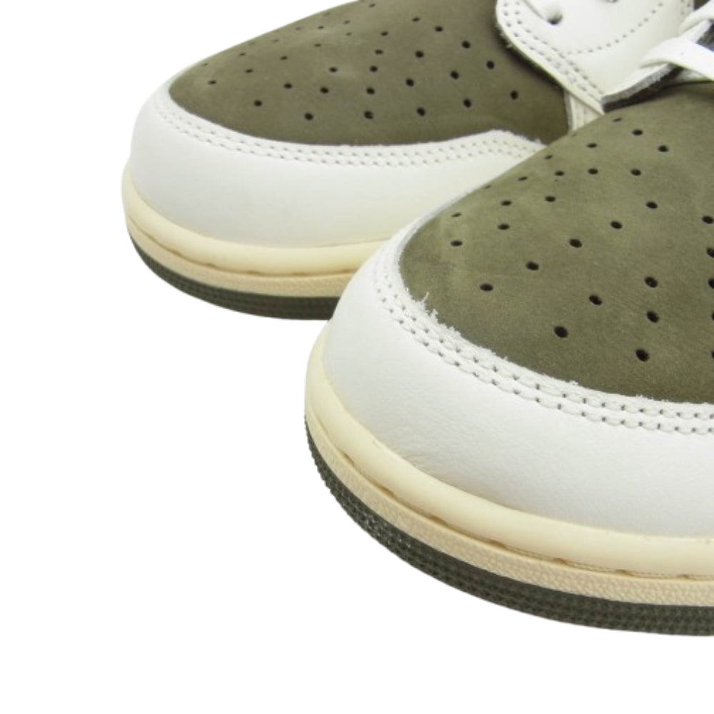 NIKE ナイキ DM7866-200 × Travis Scott フェイクバスターズ鑑定済 Air Jordan 1 Low OG SP トラヴィススコット エアジョーダン1 ロー スニーカー カーキ系 30.5cm【新古品】【未使用】【中古】