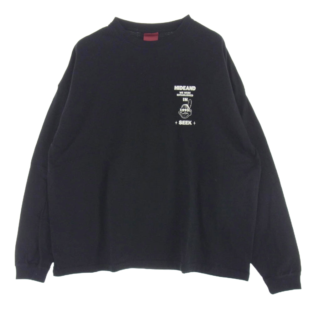 ハイドアンドシーク 24SS HT-030724 HS Indian L/S Tee ロングスリーブ Tシャツ ブラック系 XL【中古】