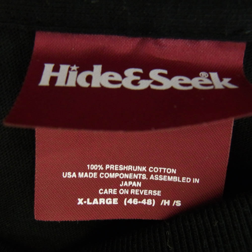 ハイドアンドシーク 24SS HT-030724 HS Indian L/S Tee ロングスリーブ Tシャツ ブラック系 XL【中古】