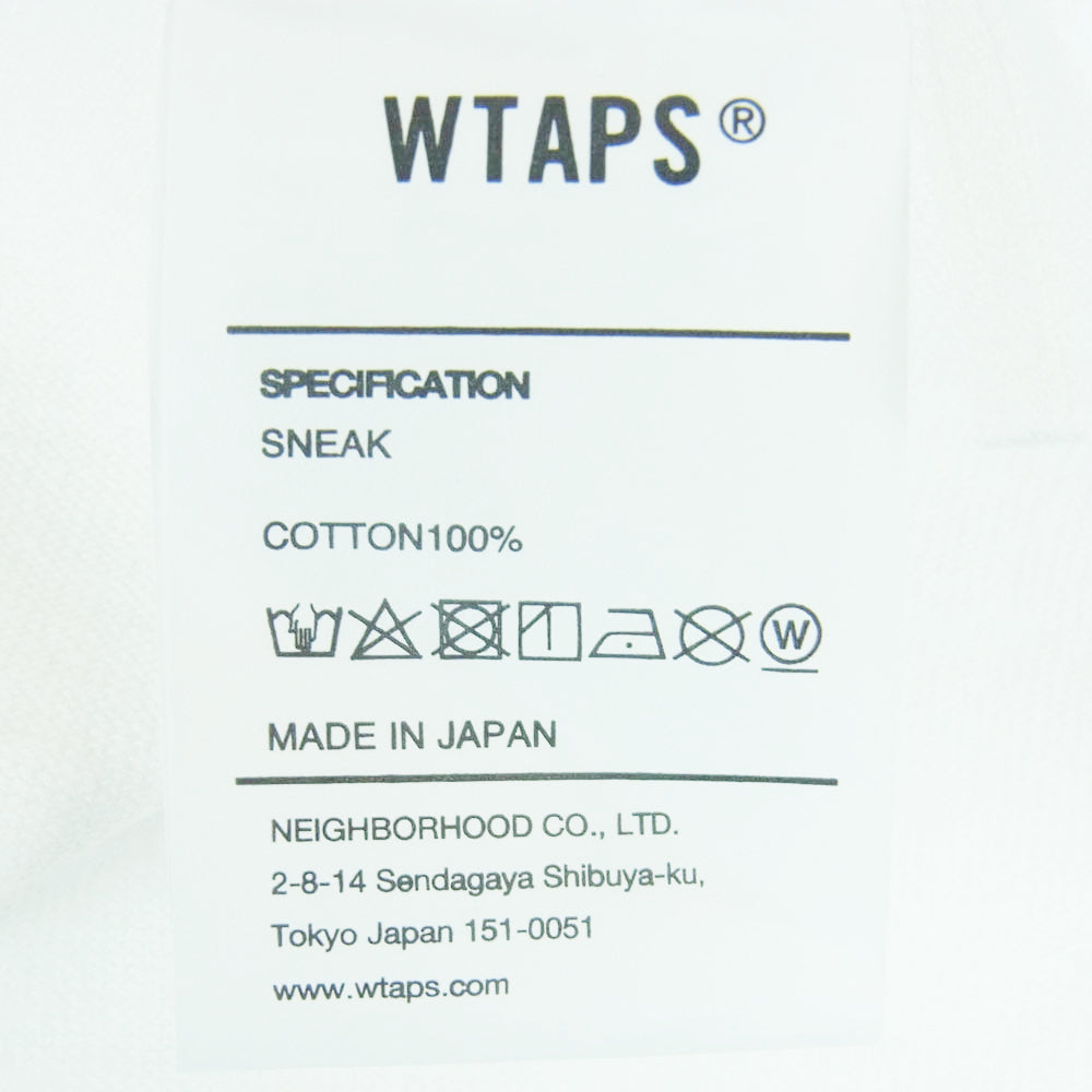 WTAPS ダブルタップス 24SS 241ATDT-STM07S Birth Cotton SS T-Shirt White バース コットン ショート スリーブ 半袖 Tシャツ ホワイト系 02【新古品】【未使用】【中古】
