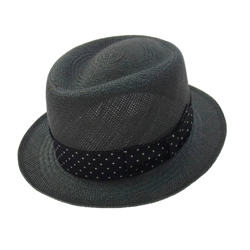 WACKO MARIA ワコマリア THR-01 東京HAT ROCKERS パナマハット 帽子 グレー系 L【中古】