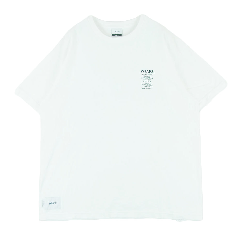 WTAPS ダブルタップス 24SS 241ATDT-STM06S Ingredients Spec Cotton White SS TEE イングレディエンツ スペック SS コットン Tシャツ ホワイト系 02【中古】